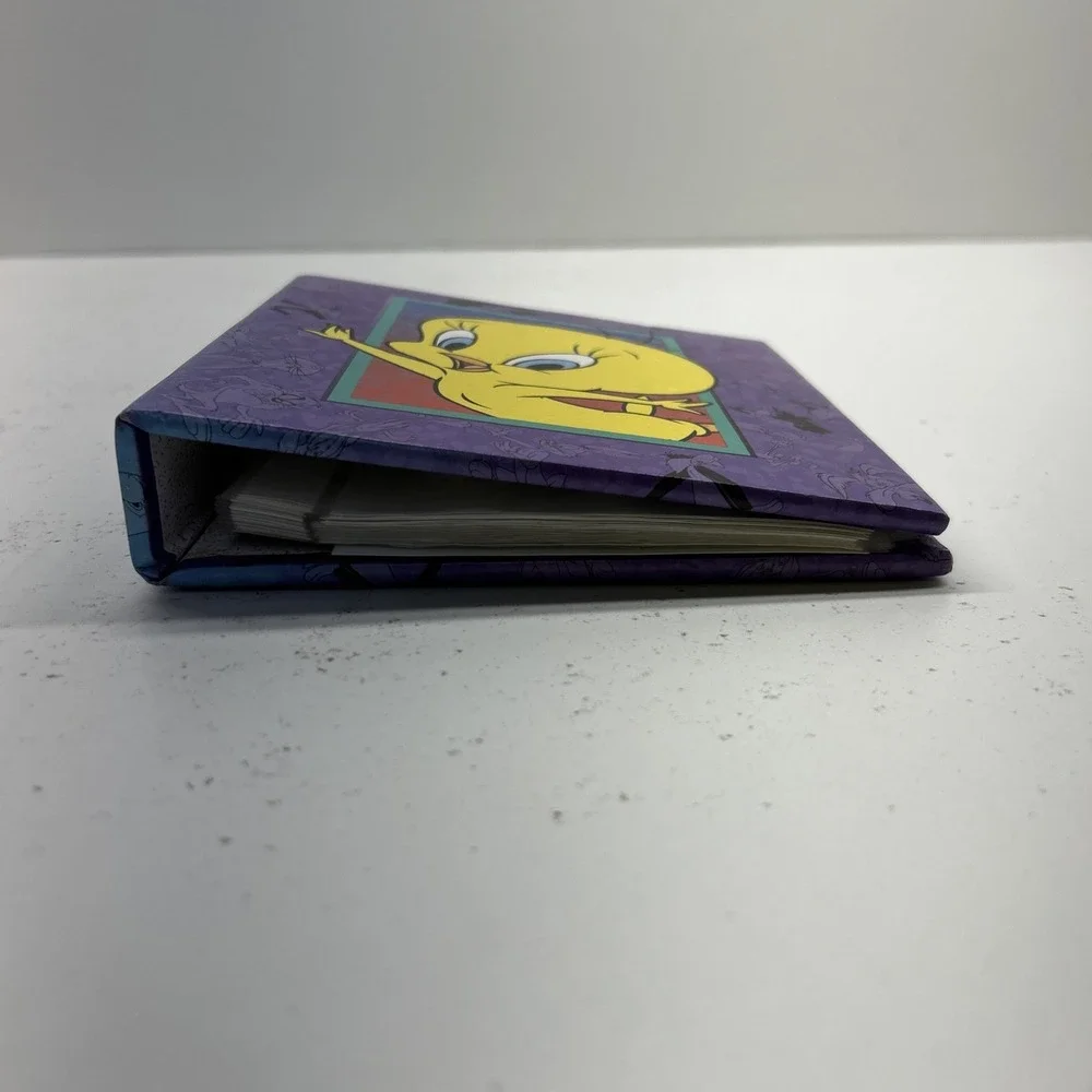 Vintage 1998 Looney Tunes Tweety Sylvester Photo Album Binder Warner Bros EUC VG